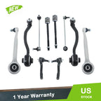 10Pc Suspension Kit Control Arm Tie Rods for Mercedes-Benz C230 C320 (2001–2007)