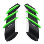 2X Green Motorcycle Side Winglet Air Deflector for Kawasaki