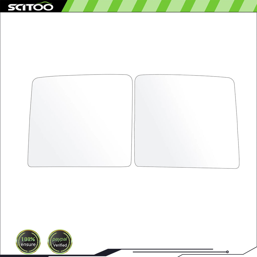 Set of 2 Upper Flat Mirror Glass for Ford F250 F350 F450 (2008–2016)