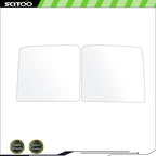 Set of 2 Upper Flat Mirror Glass for Ford F250 F350 F450 (2008–2016)