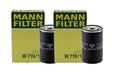 Set of 2 Engine Oil Filters W 719/12 for Audi Chrysler Dodge Ford Jaguar VW
