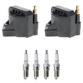 2X Ignition Coil & 4 NGK Spark Plugs Kit for S10 Sonoma (1996–2004)