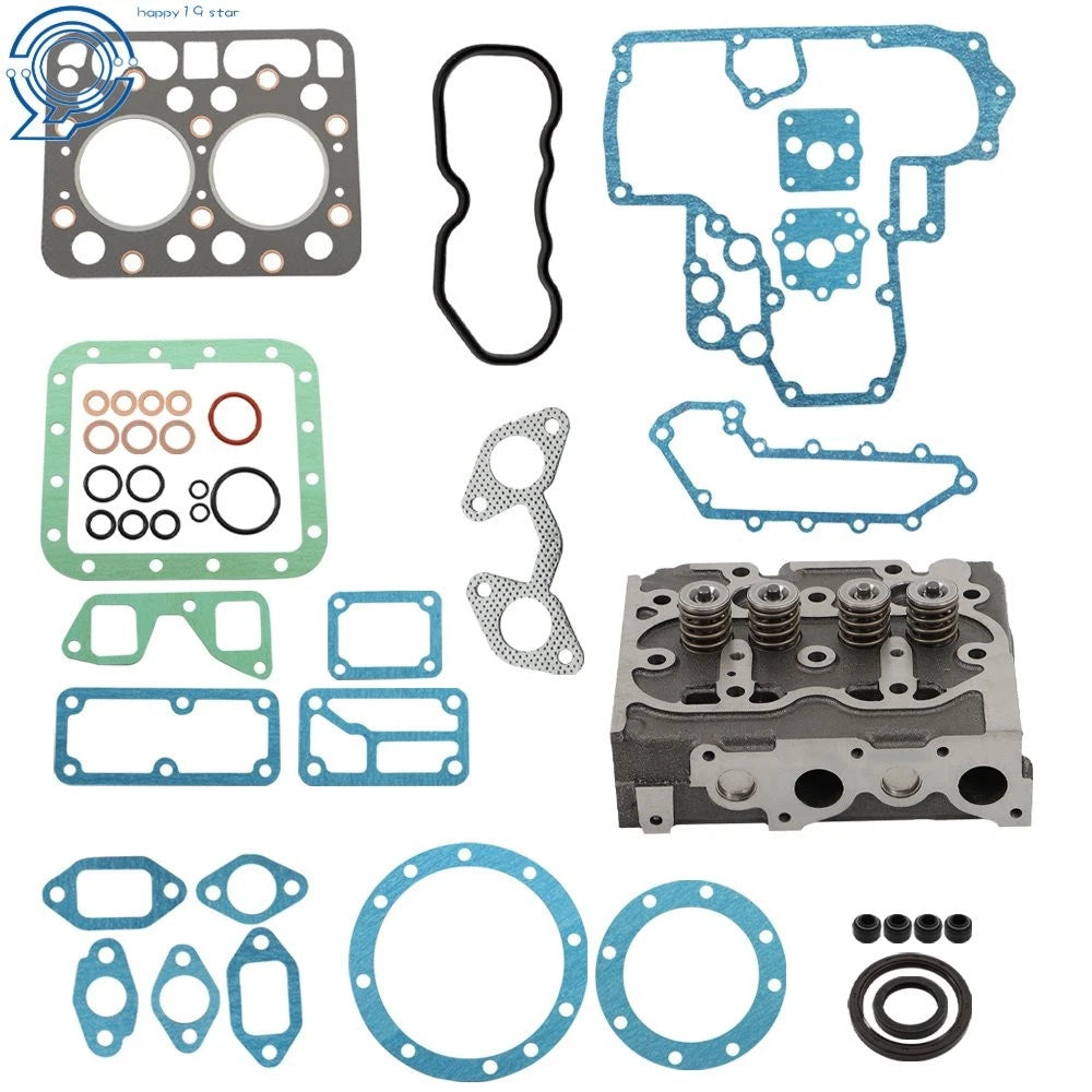 Complete Cylinder Head & Gasket Kit for Kubota L175 L185 (15221-03024, 15221-03020)