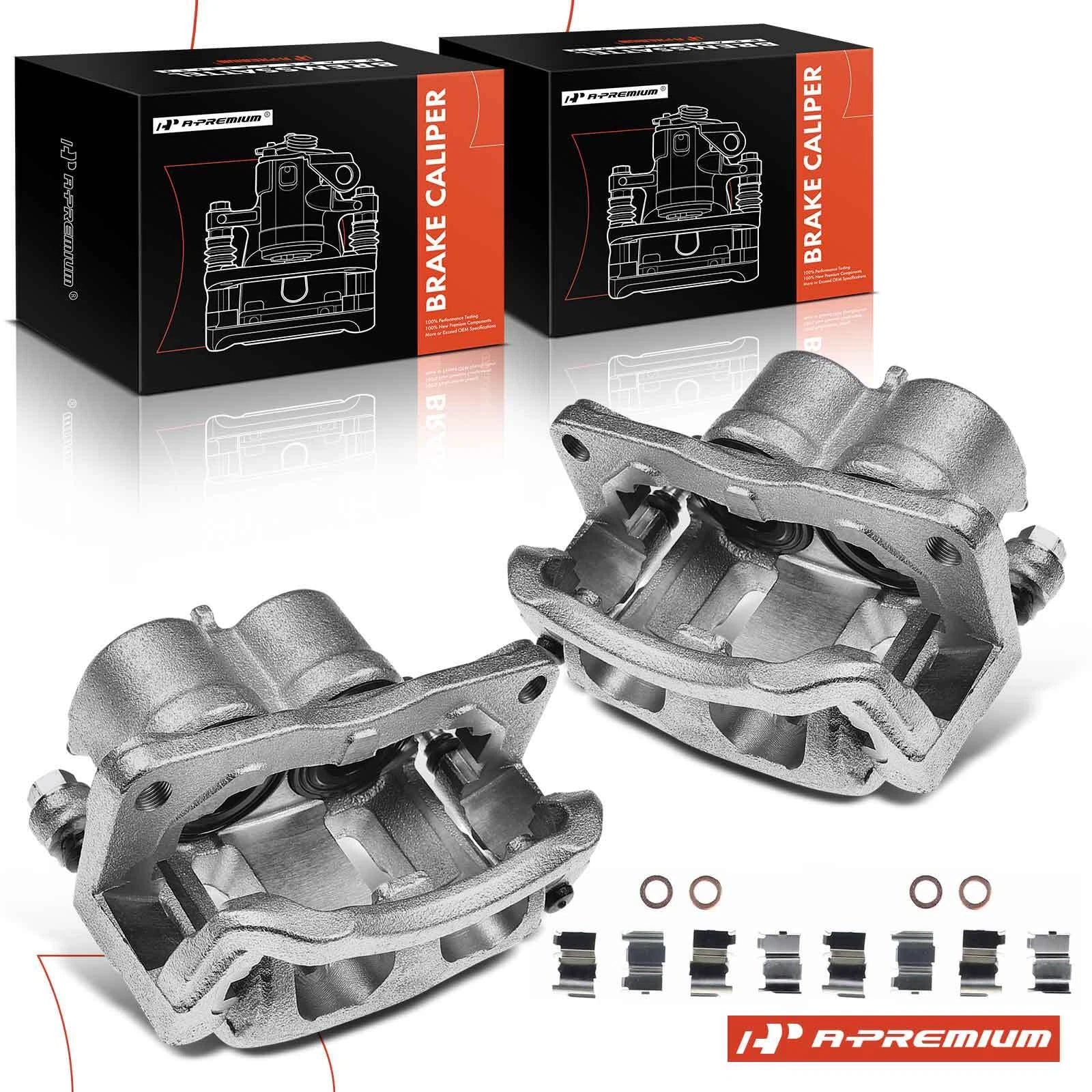 Pair Front Brake Calipers for Ford Edge (2007–2009)
