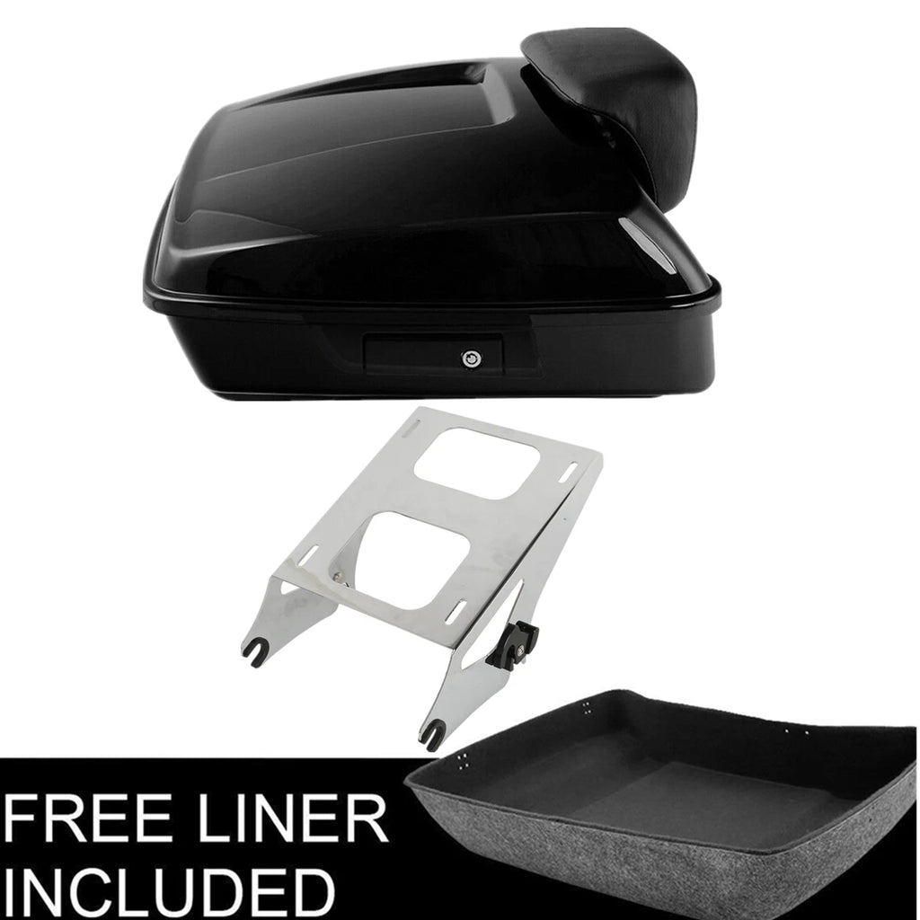 Chopped Trunk Backrest Rack for Harley Street Glide (2014–2025)