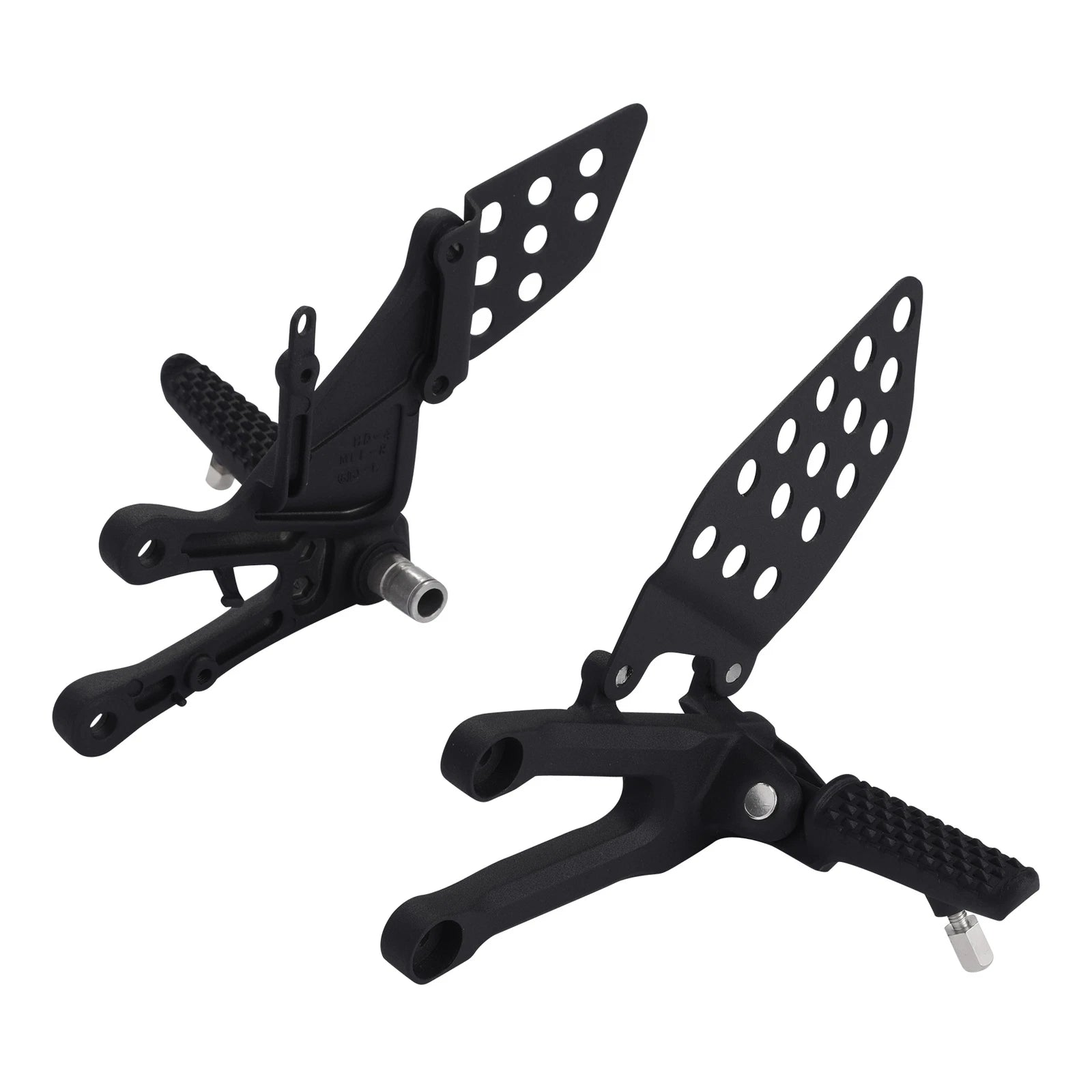 Set of 2 Driver Footpegs Footrest Brackets for Honda CBR1000RR (2004–2007)