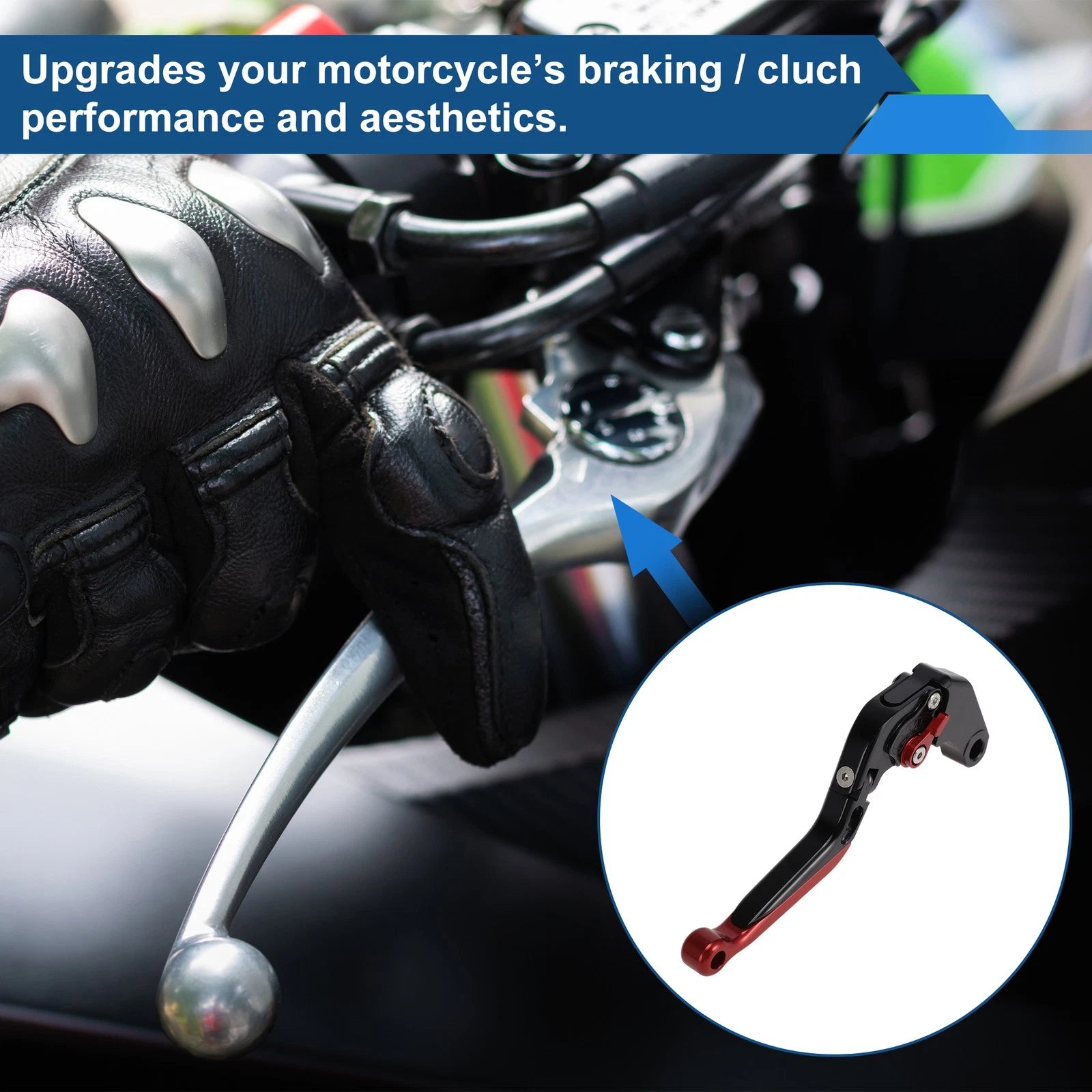Adjustable Brake Clutch Lever for Honda NC700 (2016–2020) Black Red