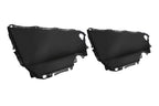 Set of 4 Door Panel Leather Covers for Toyota Camry (2007–2011) Black