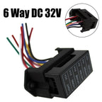 6 Way Blade Fuse Box for Car and Boat Applications (Up to 32 Volts)
