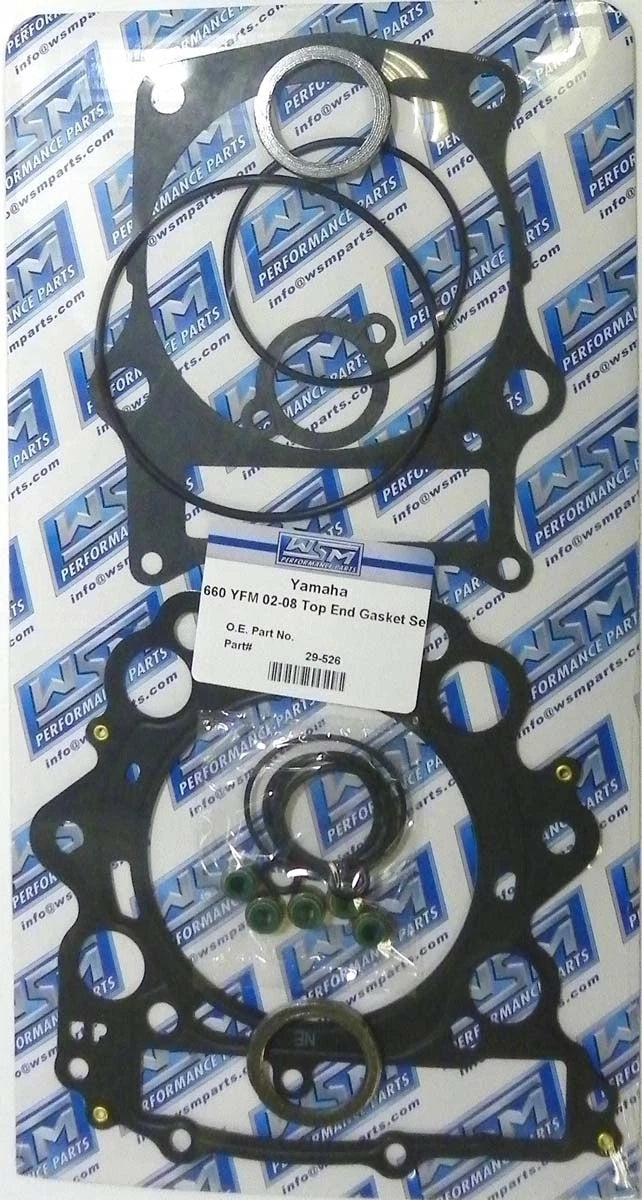 WSM Top End Gasket Kit for Yamaha Grizzly/Raptor/Rhino (2001–2008) 29-526