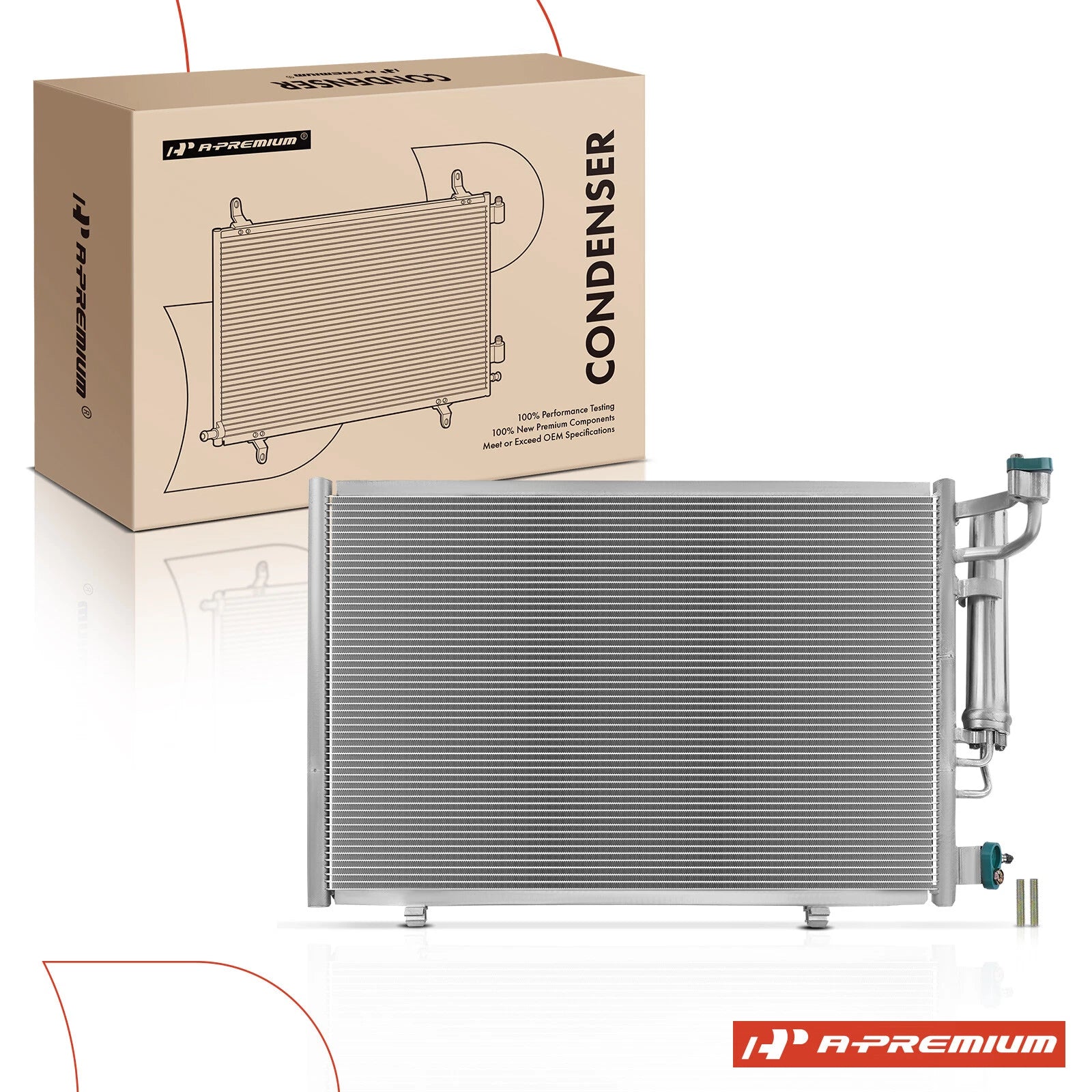 A/C Condenser with Receiver Drier for Ford Fiesta (2011–2013)