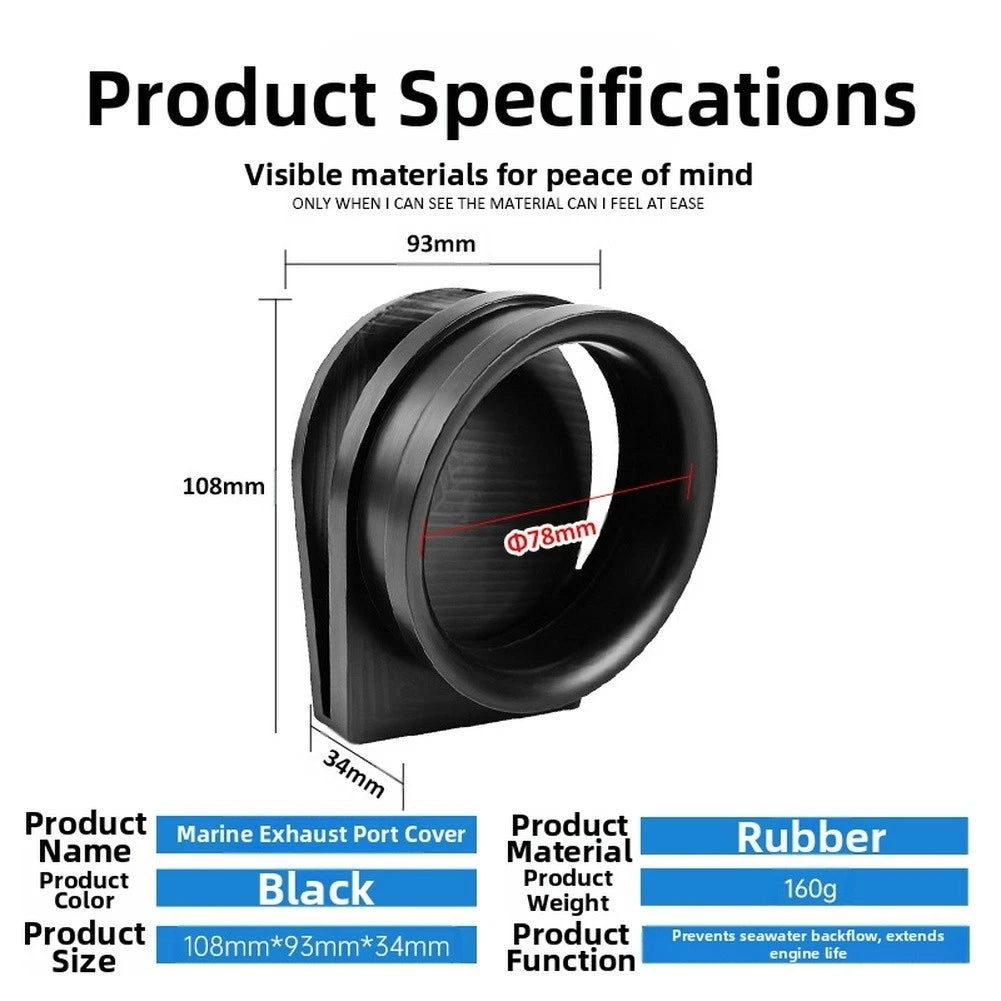 Exhaust Flapper for - Corrosion-Resistant Rubber
