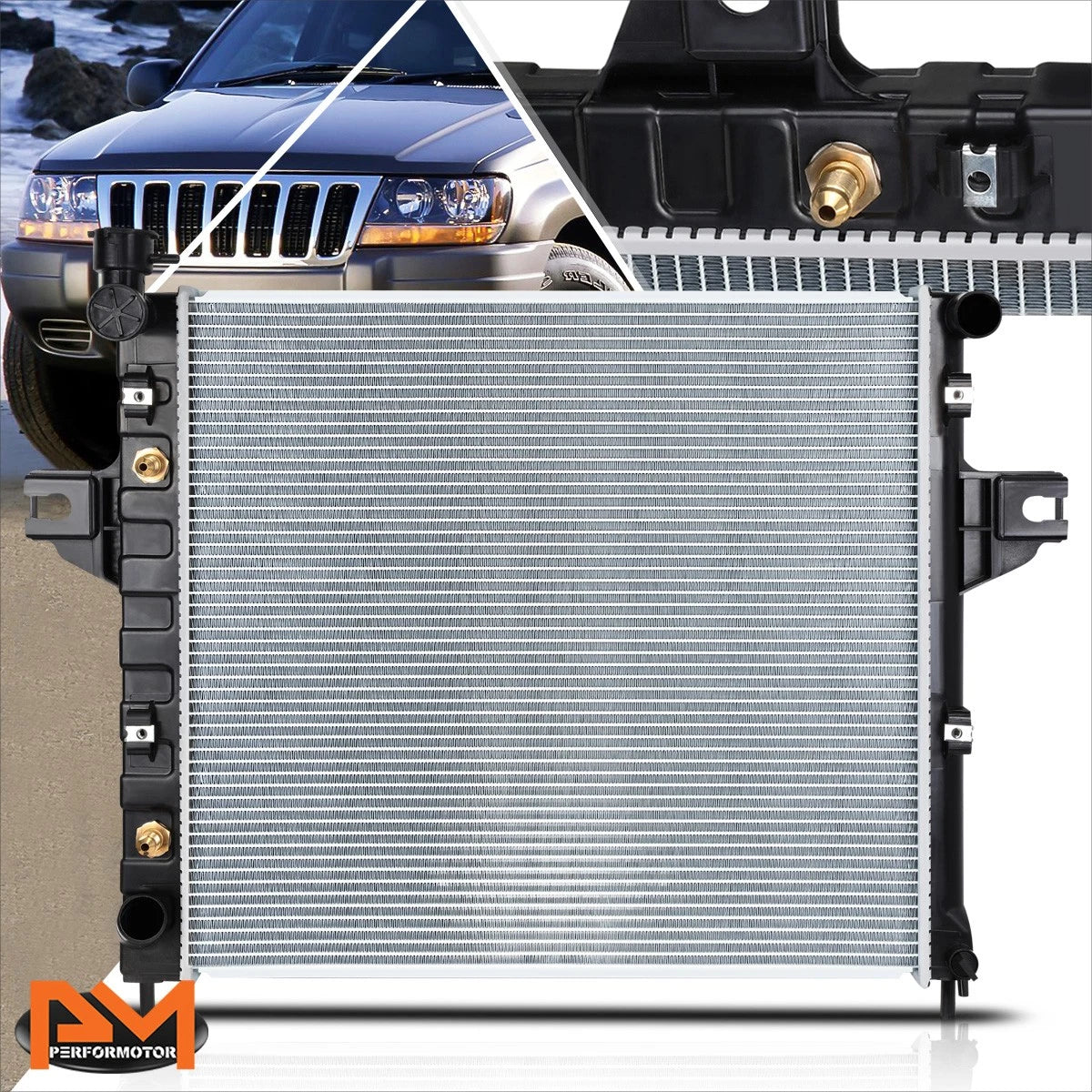 Aluminum Core Radiator for Jeep Grand Cherokee 4.0 AT (1999–2004) DPI-2262