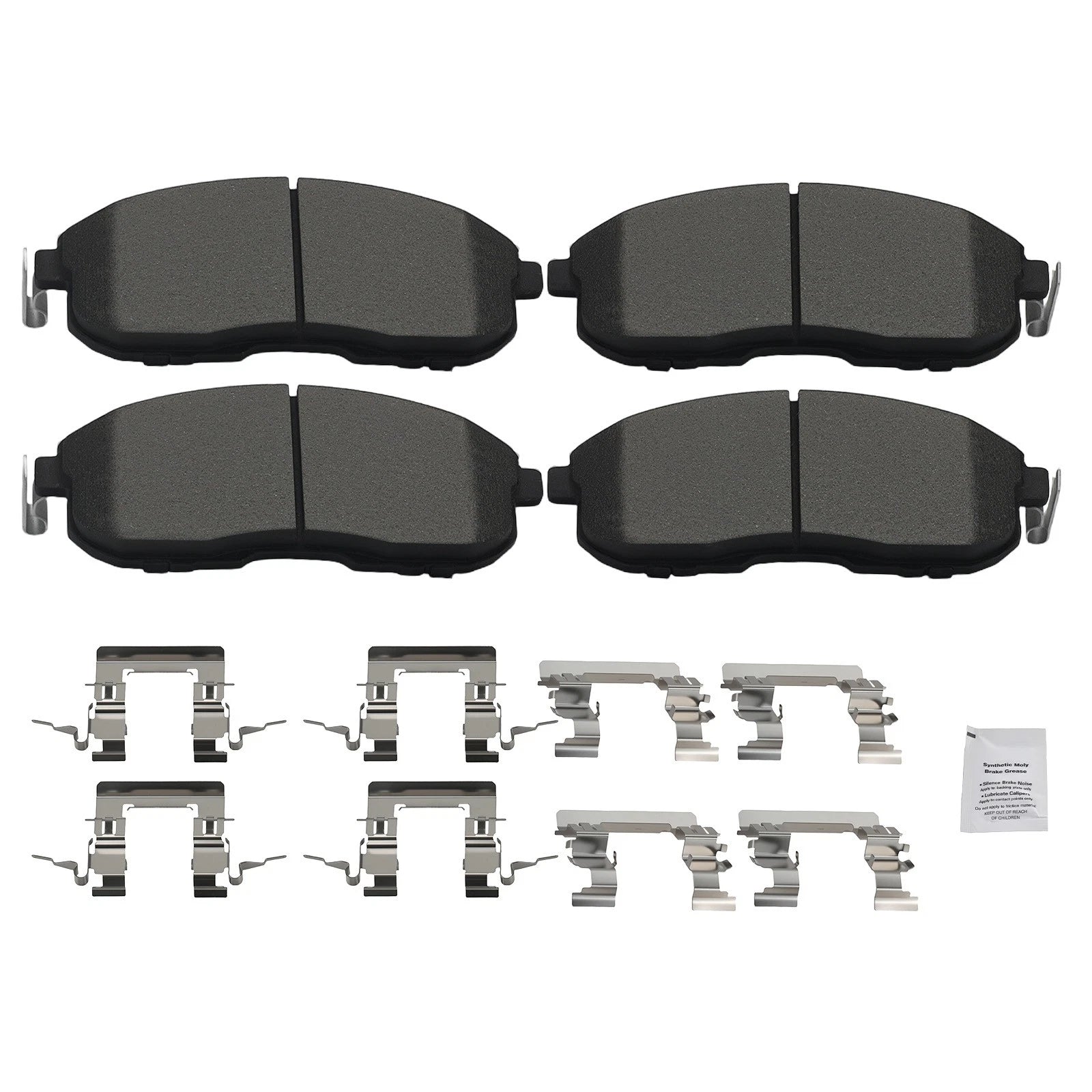 Front Ceramic Brake Pads Set for Nissan 350Z Altima Juke Maxima Sentra (2003–2019)