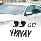 Windshield Washer Nozzle Set of 6 w/ Hose Connector for Ford 