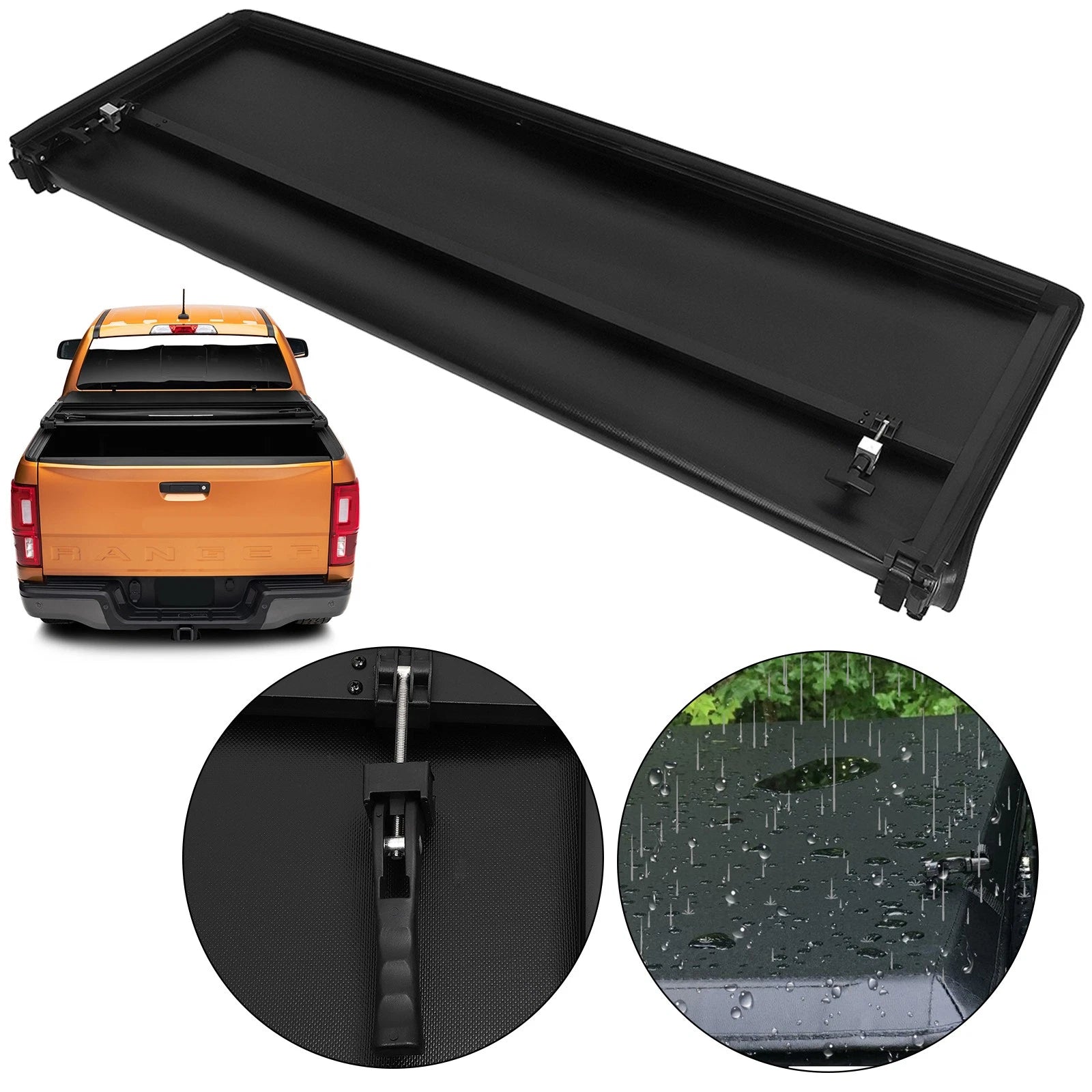 5.8FT Soft Tri-Fold Tonneau Cover for Chevy Silverado/GMC Sierra 1500 (2019–2024)