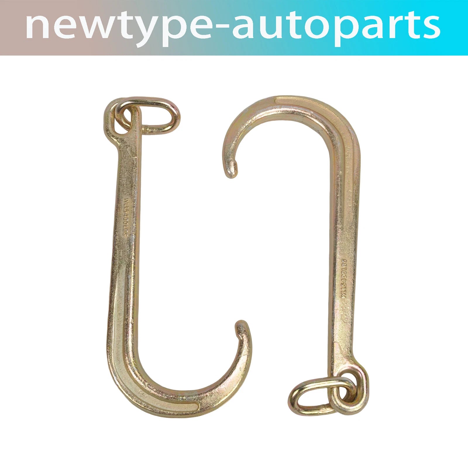 2X 15" J Hook Grade G70 Tow Axle Strap Clevis 5400 LBS for Wrecker