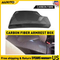 Carbon Fiber Effect Armrest Lid Cover for BMW 3 E90 E91 E92 (2007–2013)