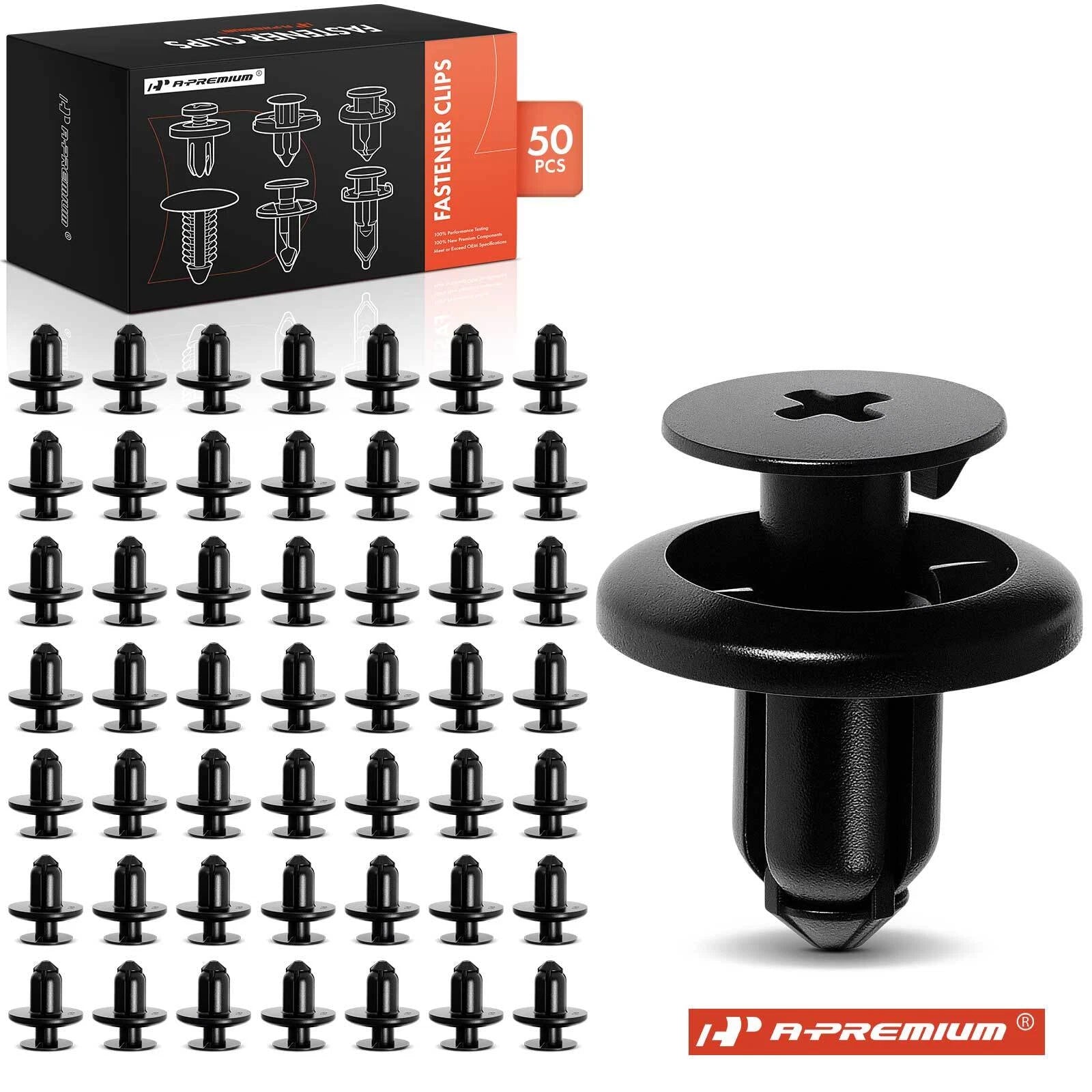 50Pcs Nylon Engine Cover Fender Liner Retainer Clips for Subaru 