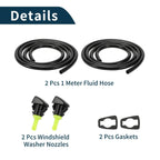 Windshield Washer Nozzle & Gasket, Fluid Hose for Dodge (2001-2006)