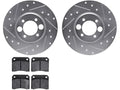 Rear Brake Pad and Rotor Kit for Jaguar XJS (1976–1986) VV293XM