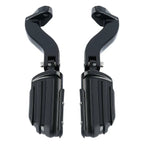 Black Rear Passenger Foot Pegs for Harley Road Street Glide (1993-2020)