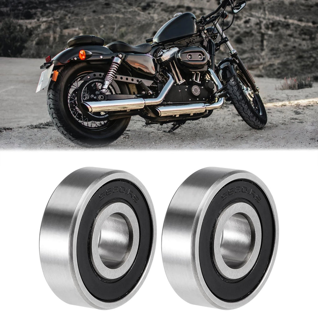 Set of 2 S6201-2RS Deep Groove Ball Bearings 12x32x10mm Double Sealed