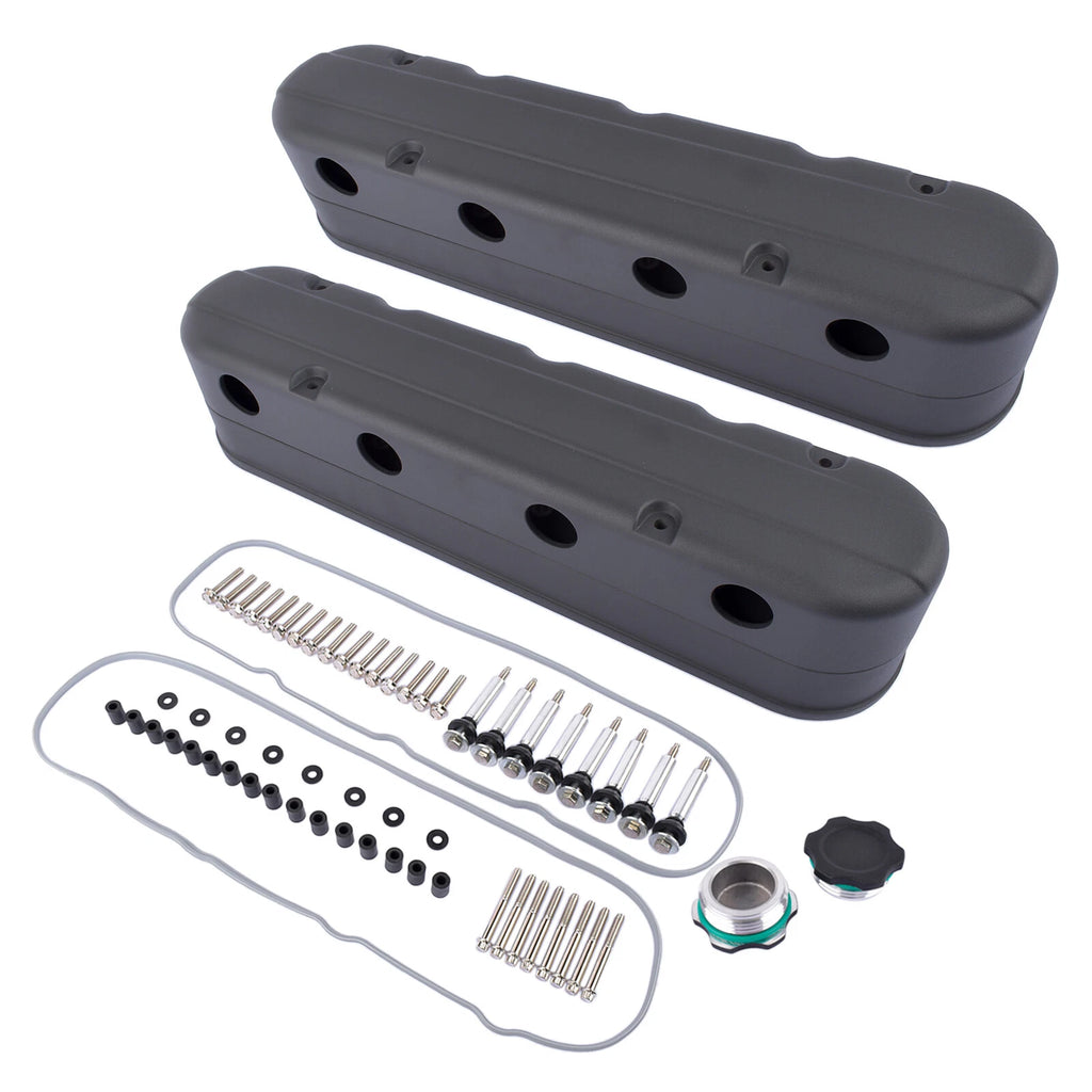 Black Valve Covers for Chevy GM LS Engines (2001-2023)
