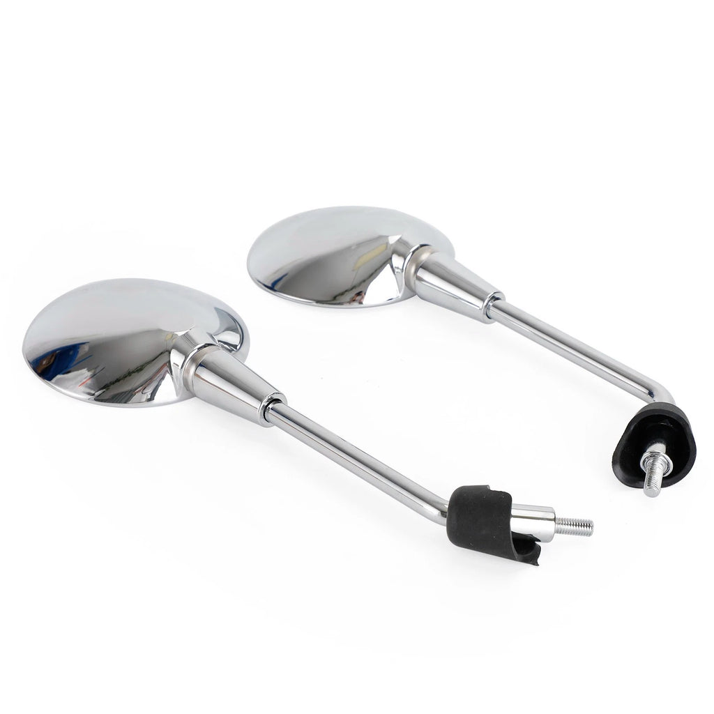 Rear View Mirror Pair Chrome for Vespa Primavera 50 125 150 (2T 4T Elettrica)