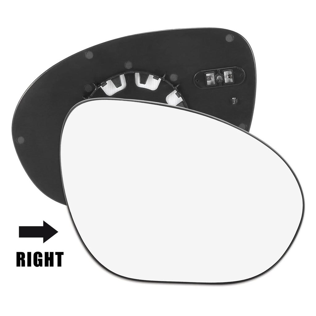 Heated Mirror Glass with Backing Right Side RH for Nissan Cube Juke (2009–2014)