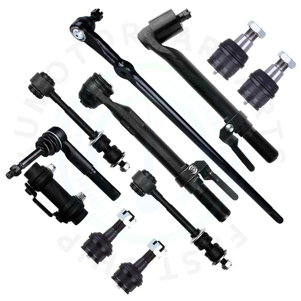 11pcs Front Ball Joint Tie Rod Kit for Ford F-250 F-350 Super Duty (2005–2007)