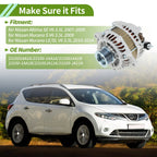 High Output Alternator 130A 12V for Nissan Altima (2002–2006) No. 231001AA1A