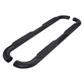 Black 4in Oval Bent w/2 Pads Step Nerf Bar for 2015-19 Colorado/Canyon Crew Cab