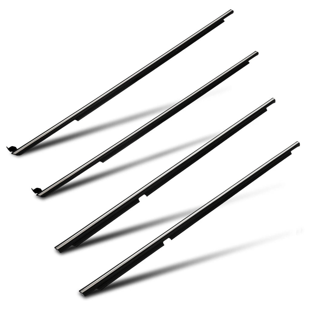 Set of 4 Door Outer Window Moulding Weatherstrip Seals for Toyota Corolla