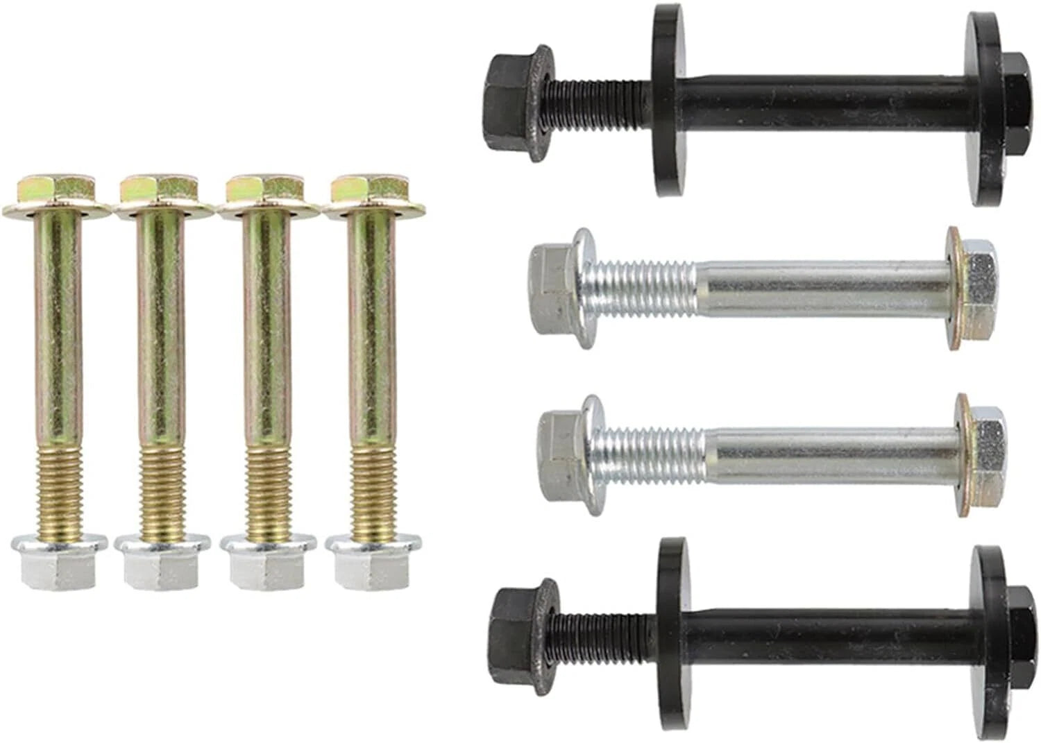 4x4 Complete Front Control Arms Cam Bolts & Hardware Kit for Dodge Ram (2000–2002)