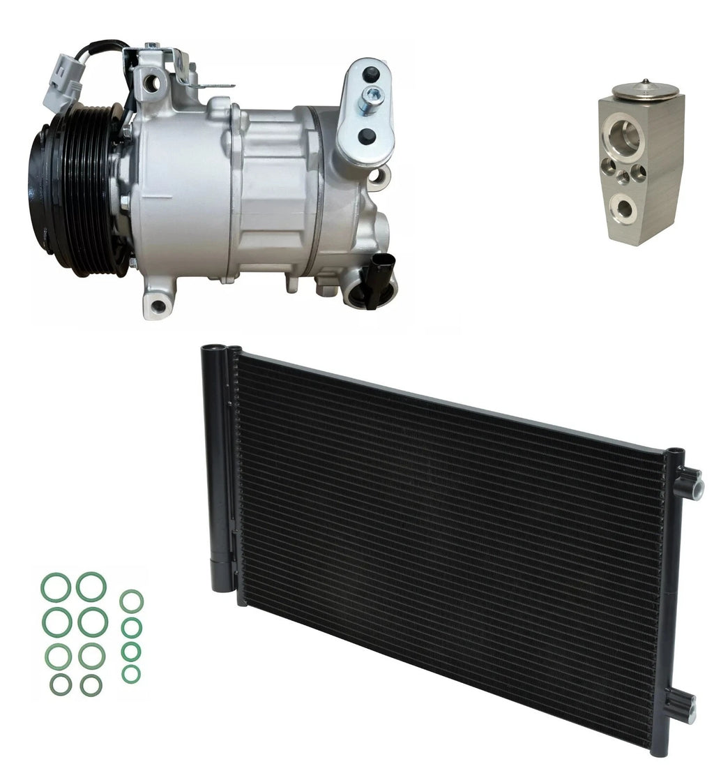 AC Compressor Kit w Condenser for Jeep Renegade 2.4L (2018–2018)