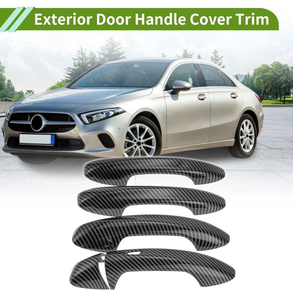Set of 1 Exterior Trim for Mercedes-Benz C Class W205 (2015–2021) Carbon Fiber Black