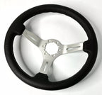Steering Wheel Leather Grip 6 Hole Slotted for Universal Car (2005–2018)