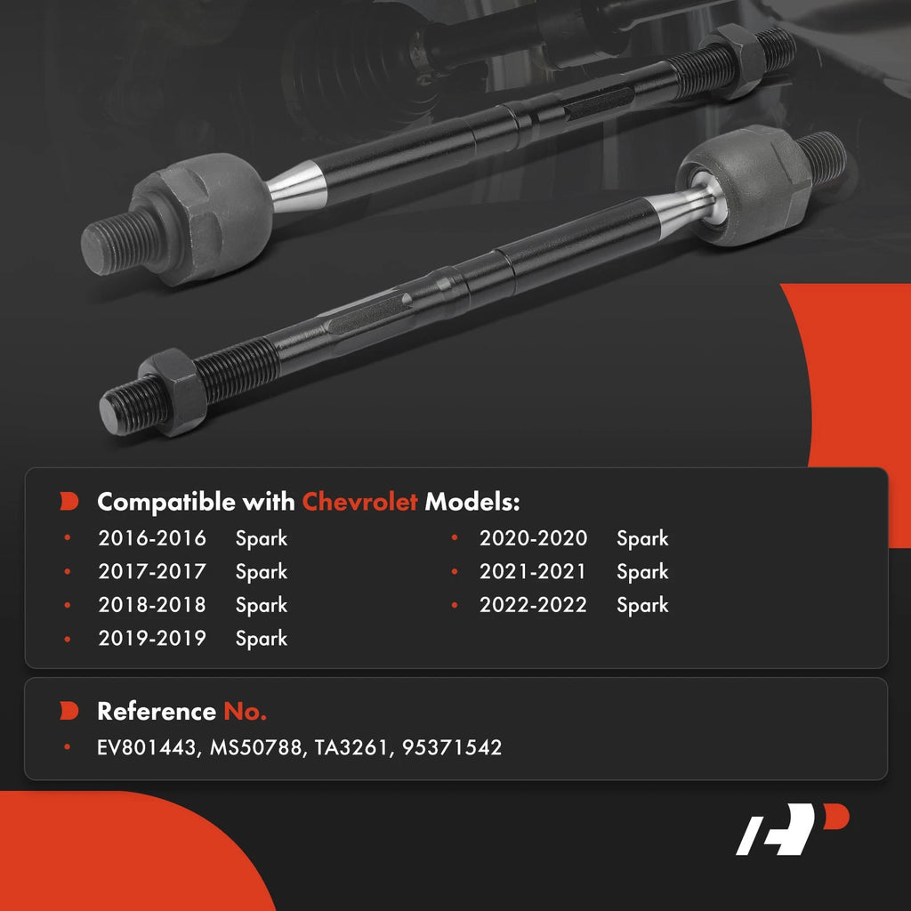 2X Front Inner Side Tie Rod End for Chevrolet Spark (2016-2022)