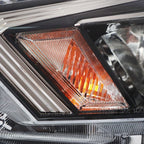 Replacement Headlight Left for Nissan Versa S SV (2020–2021) Chrome Halogen