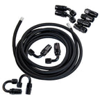 6AN/10AN/12AN Nylon Braided PTFE Fuel Line Hose Fitting Kits 5FT/10FT/12FT