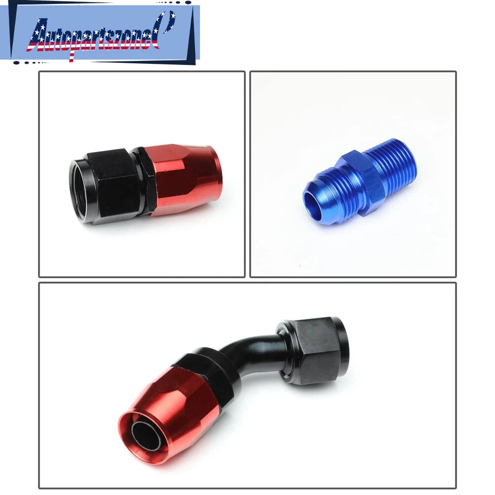 Turbo Charger Oil Drain Return Line Kit for T3 T4 GT35 GT70 GT66 (Fits Various)