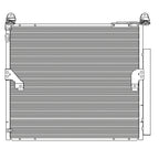 Replacement Condenser Stock Repair Part For 2010-2021 Lexus Gx460