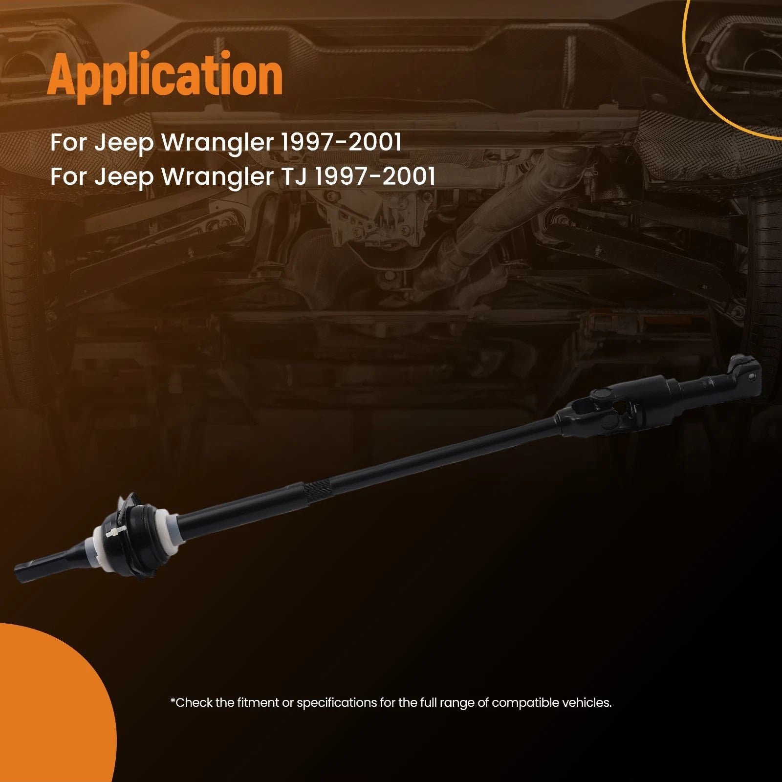 Intermediate Steering Shaft Lower for Jeep Wrangler (1997–1999) 425-291