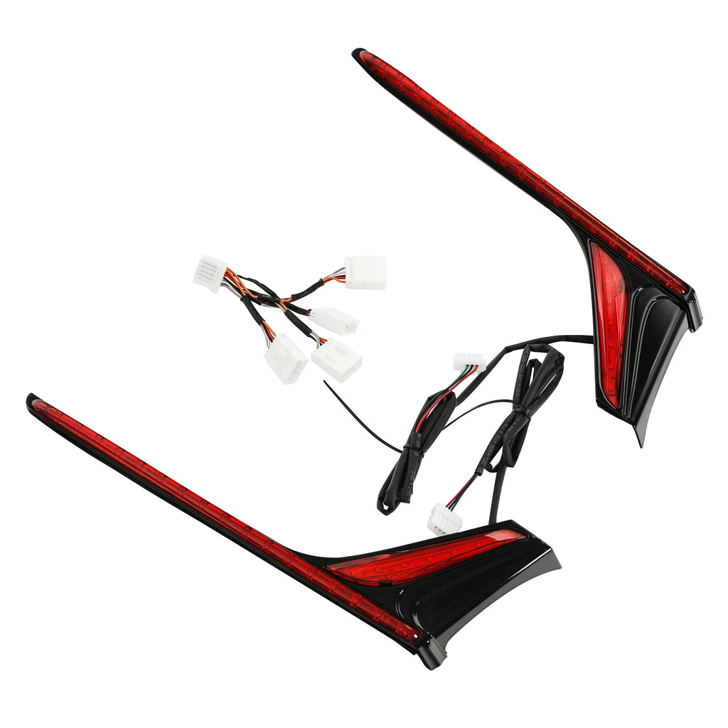 Rear Vertical LED Light Lens Strips for Honda Goldwing GL1800 (2012–2017) F6B (2013–2017)