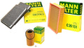 Set of 2 Mann Oil Air Carbon Cabin Filters for BMW E39 540i (1997–2003)