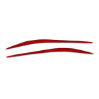 2X Headlight Eyebrow Eyelids Trim for Alfa Romeo Giulia (2015–2024) Carbon Red