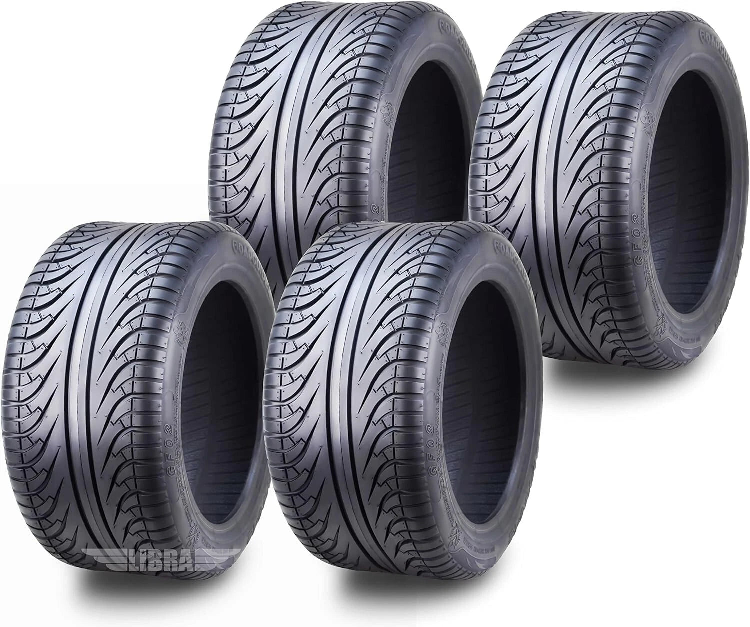 Set of 4 Roadguider 18x8.5-8 Golf Cart ATV Tires 4 Ply (14039)