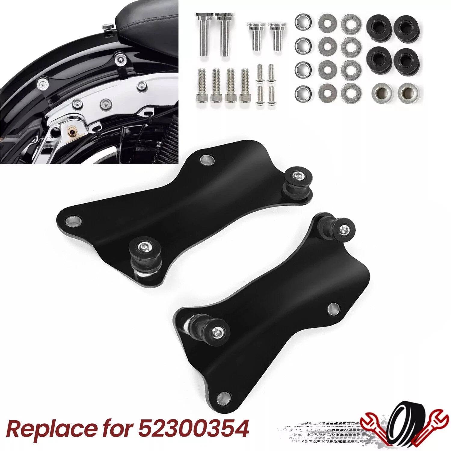 Set of 4 Docking Hardware Kit for Harley Touring Street Glide Road King (2014–2026)