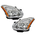 Set of 2 Headlight Assembly Halogen for Nissan Rogue (2008–2013)